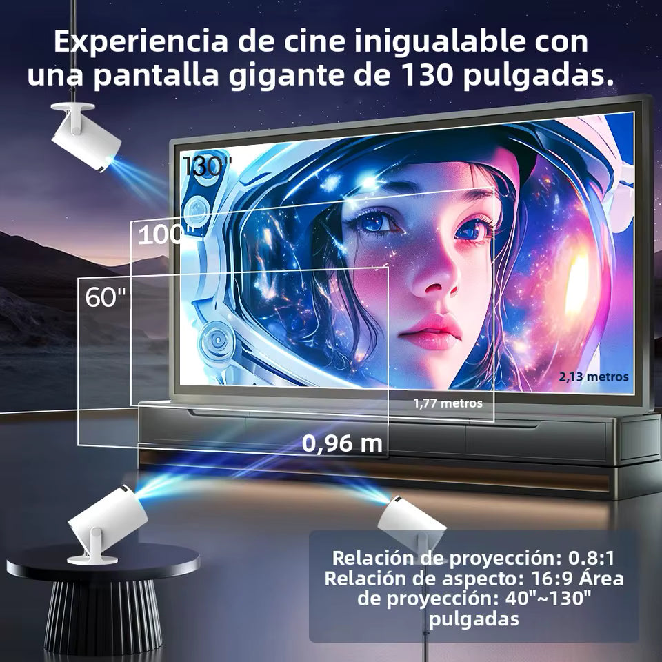 Mini Proyector portátil Android FullHD