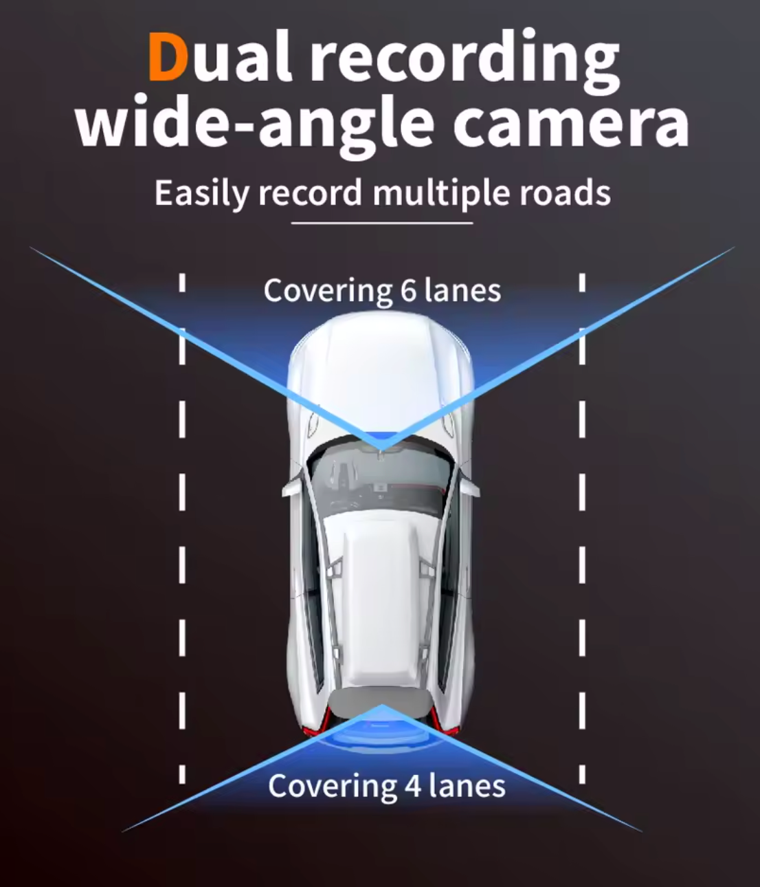 Nueva Cámara de salpicadero con espejo DVR Full HD de doble lente DVR para coche de 4,3 pulgadas con cámara trasera 1080P caja negra para coche DVR