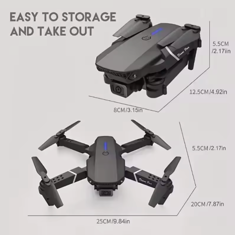 Nuevo Dron estilo -DJI- 4K profesional con cámara Dual HD gran angular de 1080P, helicóptero RC plegable WIFI FPV
