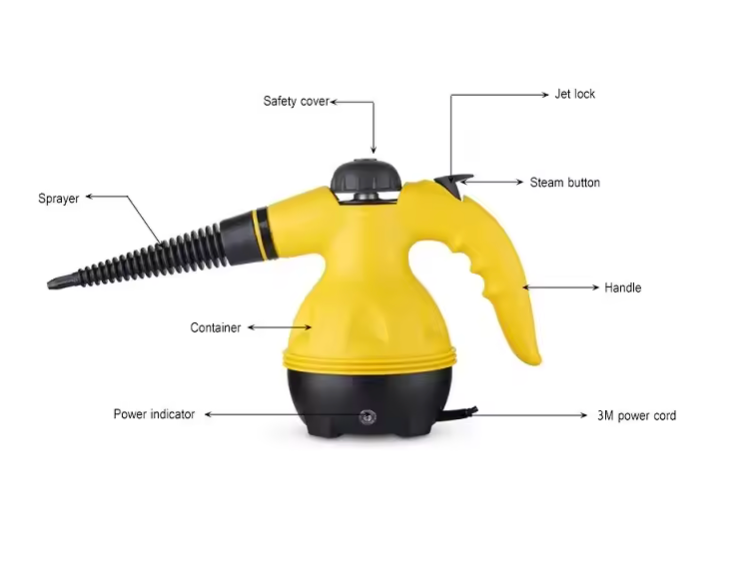 Máquina de limpieza a vapor de alta temperatura para cocina/eliminador de grasa/aceite, limpiador a vapor portátil, herramientas de limpieza de coche