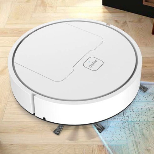 Combo de aspiradora y fregona robótica, recargable por USB, barredora de limpieza silenciosa, succión de 1000Pa para el hogar, lavado de suelos, alfombras, pelo de mascotas