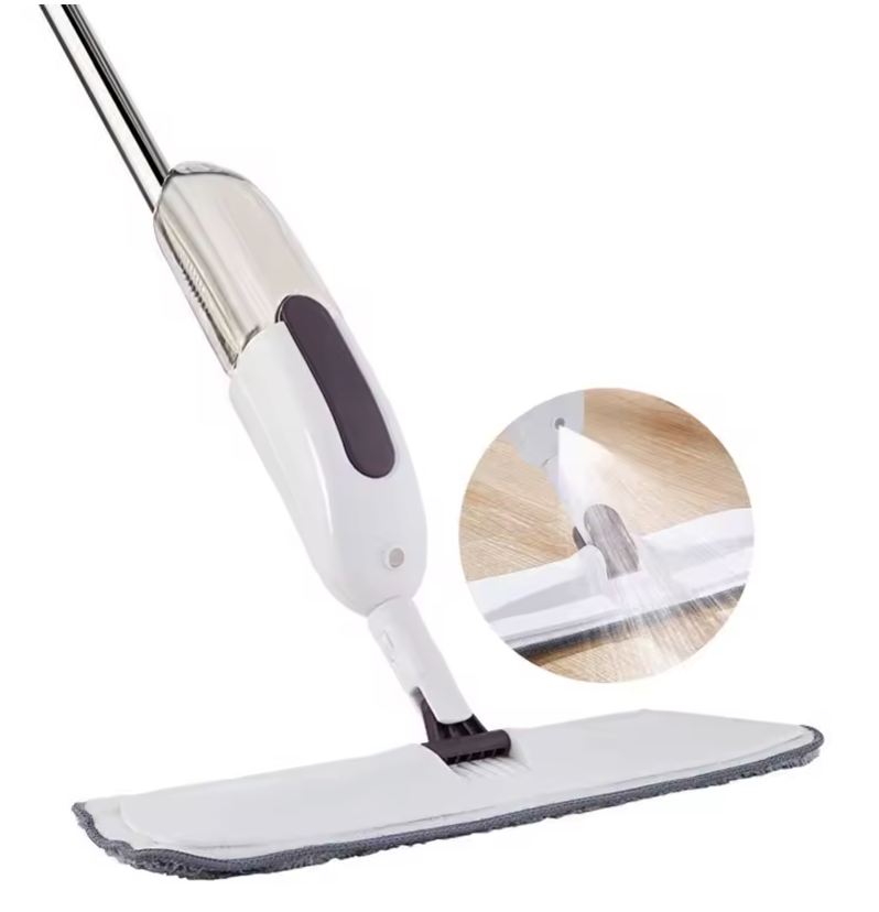 Mopa con pulverizador para limpieza del hogar, fregona rotativa 360, paño de microfibra reutilizable fregona con pulverizador