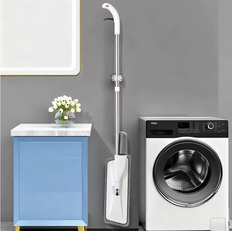 Mopa con pulverizador para limpieza del hogar, fregona rotativa 360, paño de microfibra reutilizable fregona con pulverizador