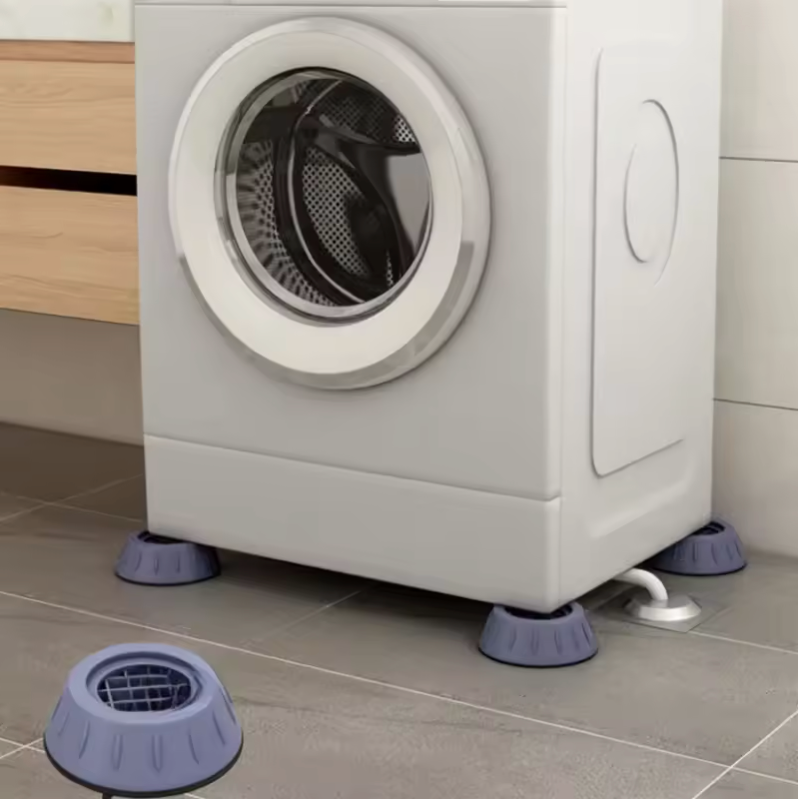 Almohadillas antivibración universales, alfombrilla de goma para pies para lavadora, almohadilla silenciosa para muebles de refrigerador, Base de pie de elevación para muebles